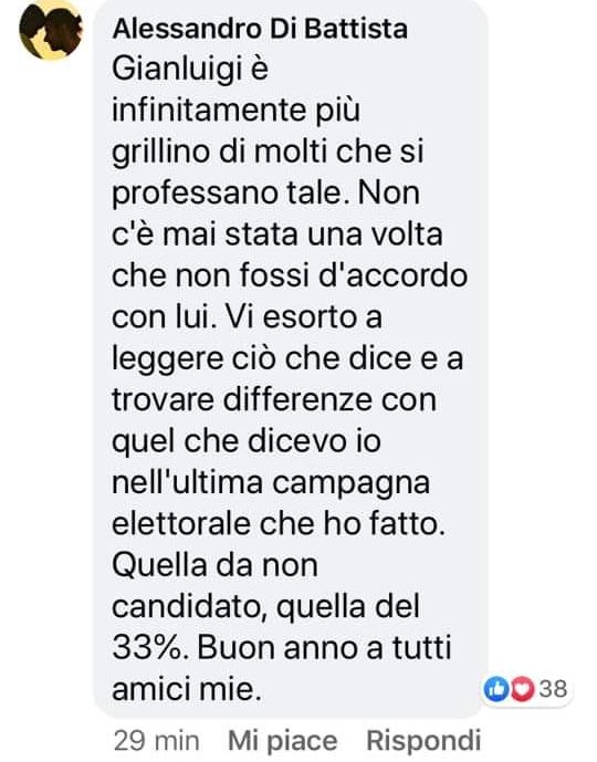 di battista commento su paragone