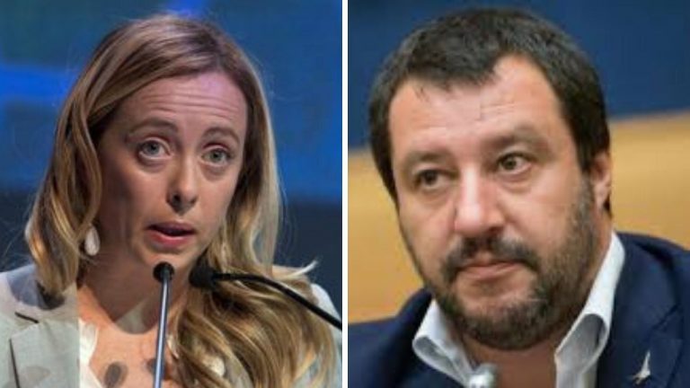 Giorgia Meloni e Matteo Salvin