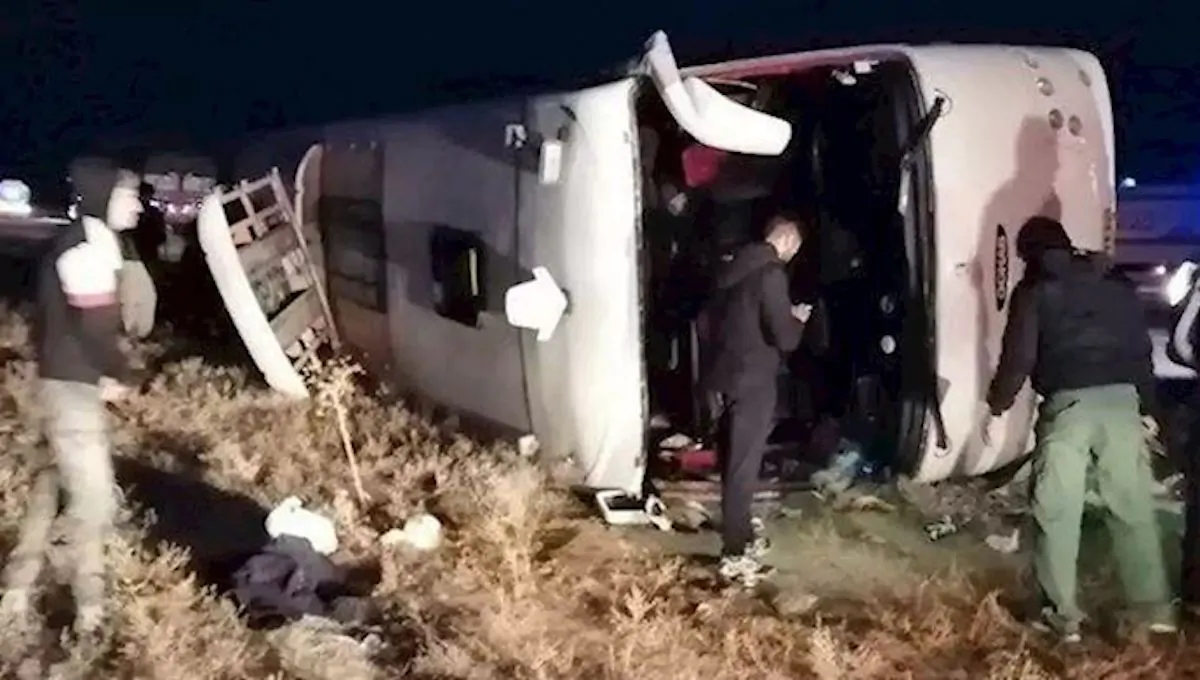 incidente iran autobus