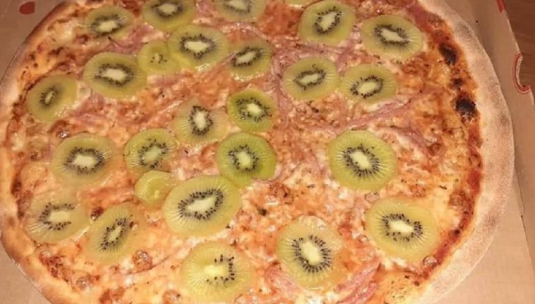 Pizza al kiwi
