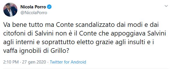 Tweet Nicola Porro