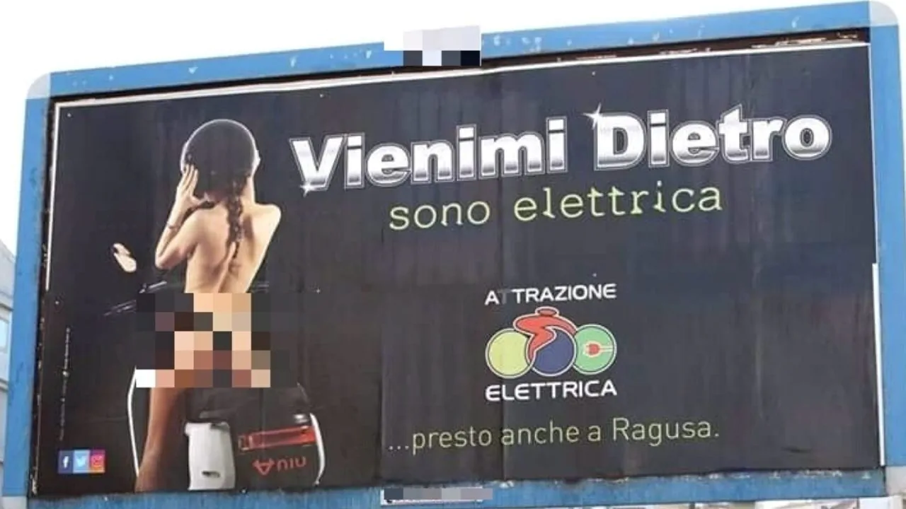 pubblicità sessista a Ragusa