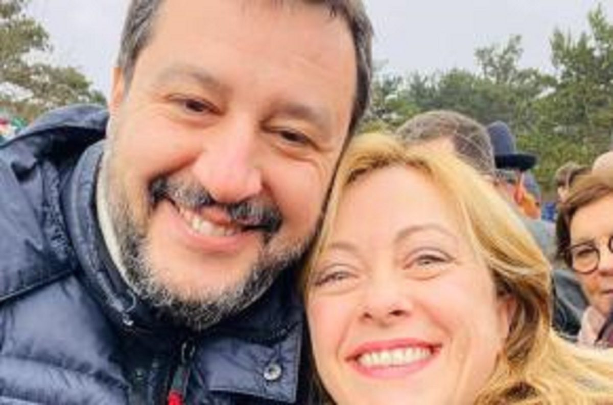 Matteo Salvini e Giorgia Meloni foto
