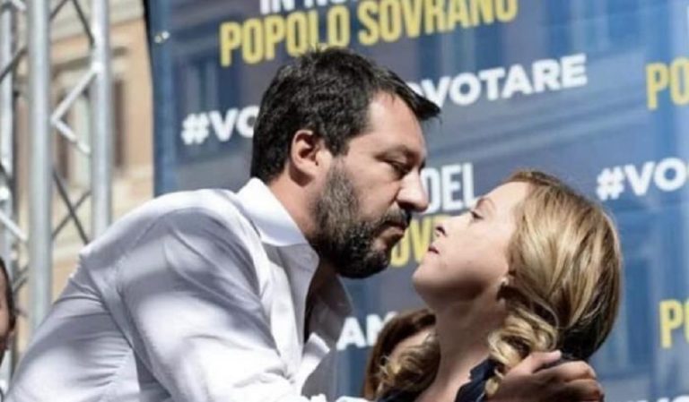 Matteo Salvini Giorgia Meloni foto