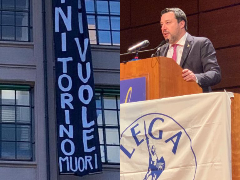 salvini torino striscione