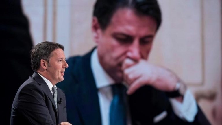 scontro renzi conte post fb