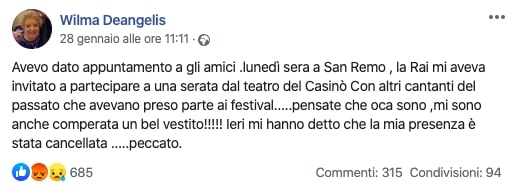 Tweet Wilma de Angelis