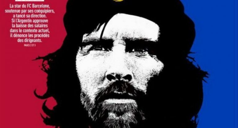 barcellona taglia gli stipendi calciatori, messi come che guevara