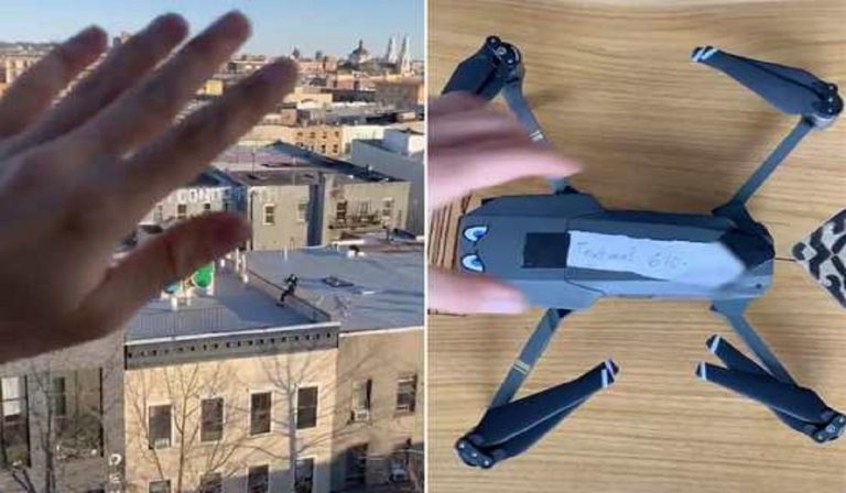 Coronavirs: usa un drone per chiederle appuntamento