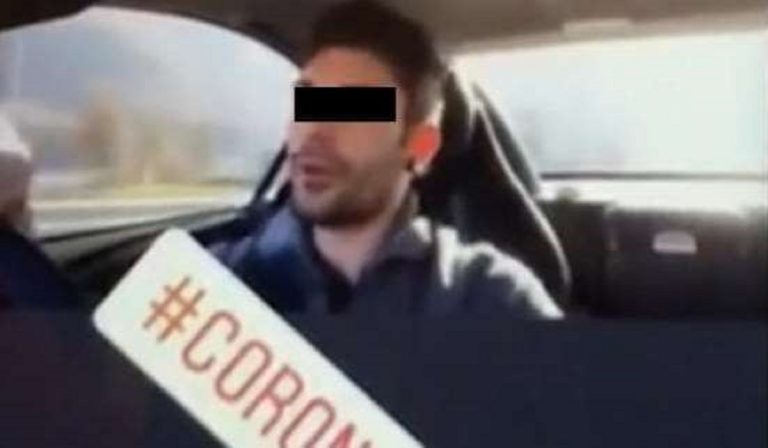 Coronavirus, incastrato da video mentre guida