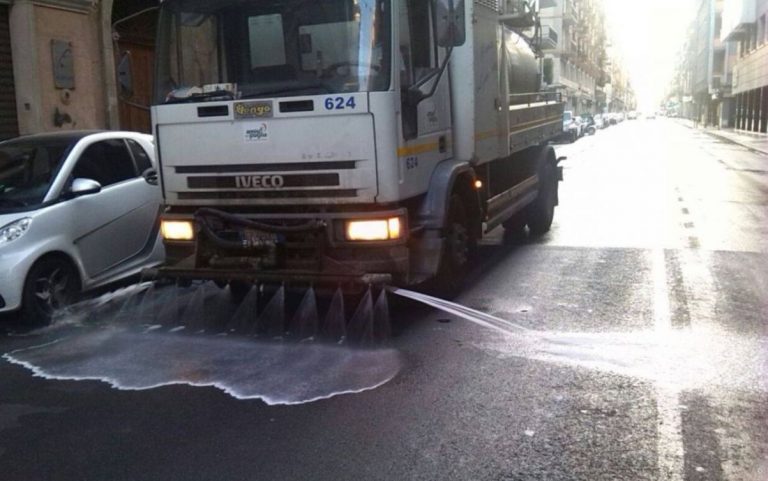 disinfettare strade coronavirus