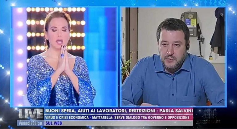 barbara d'urso matteo salvini