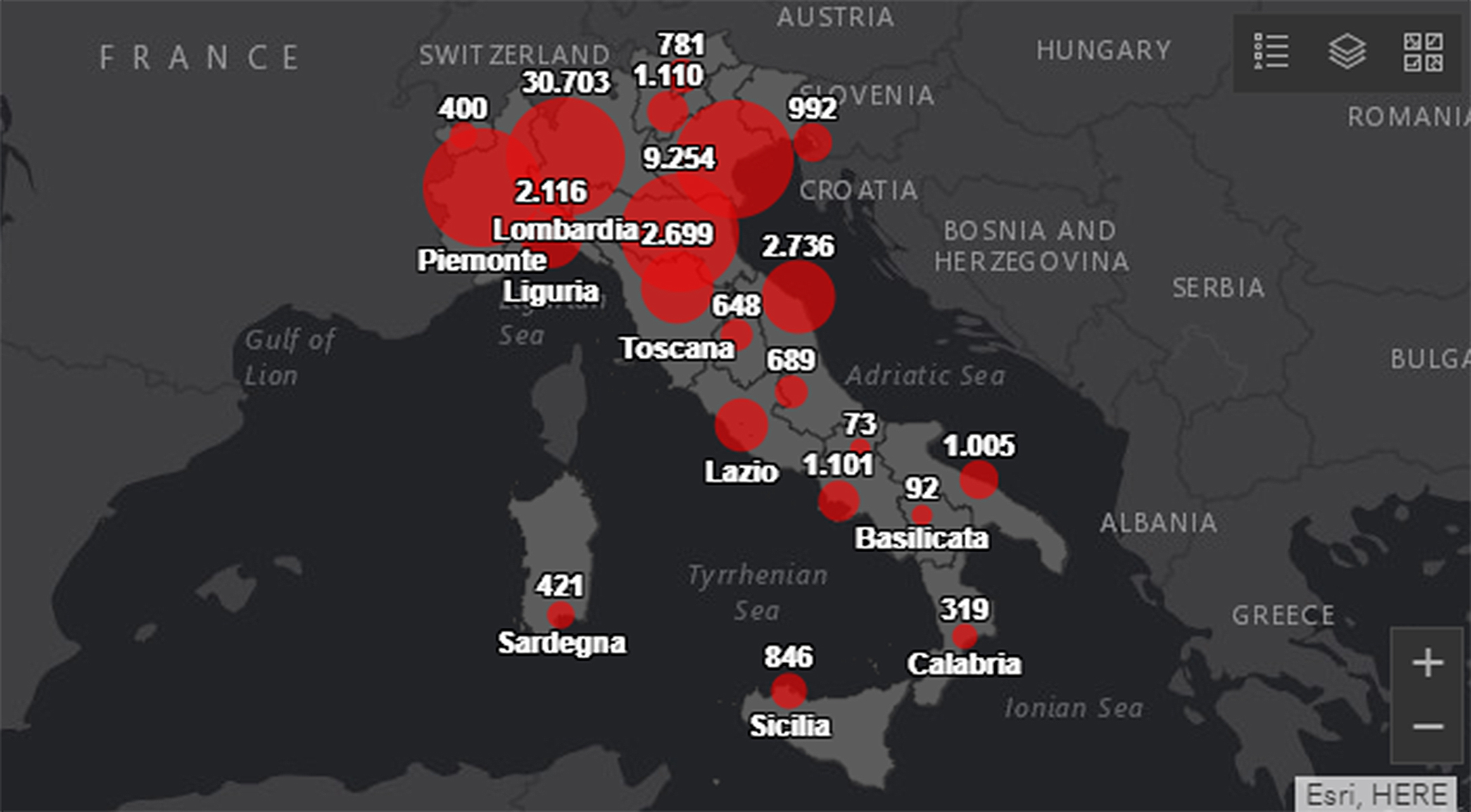 mappa coronavirus 4