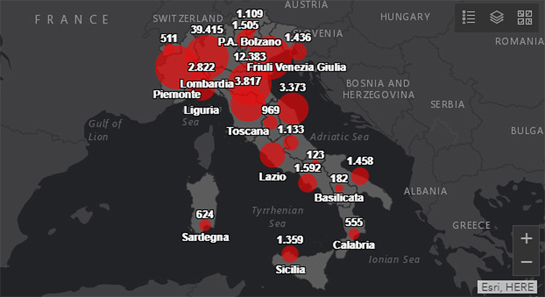 mappa coronavirus 6