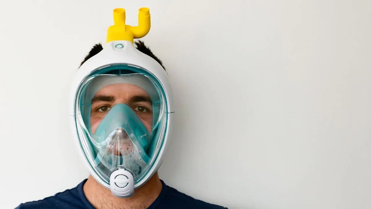 maschere da sub trasformate in respiratori