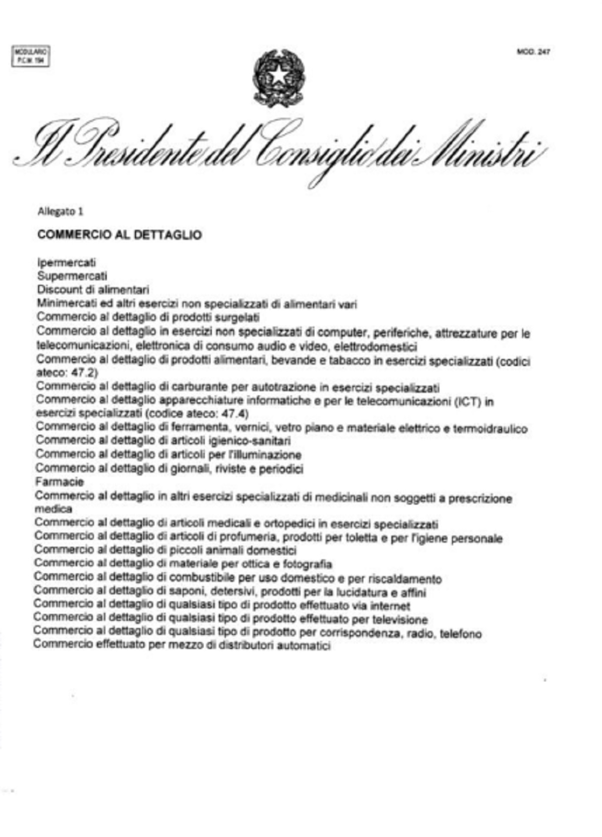 negozi aperti