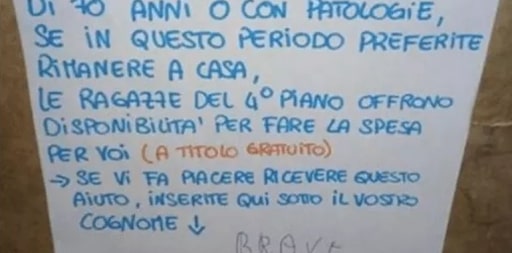 Ragazze si offrono di fare la spesa