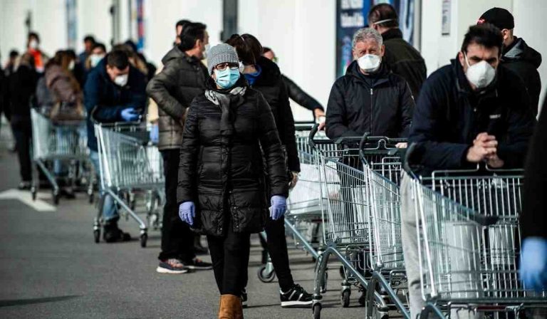coronavirus lombardia misurazione febbre supermercati