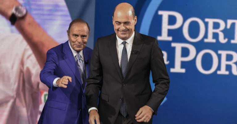 bruno vespa con zingaretti