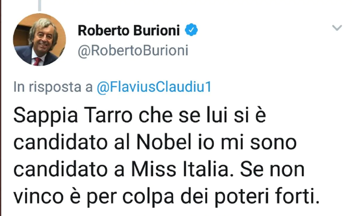 burioni tweet