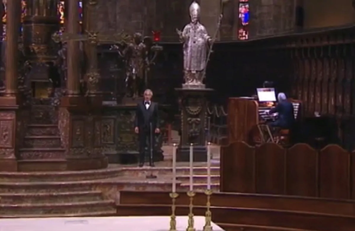 Concerto Pasqua Andrea Bocelli Duomo di Milano