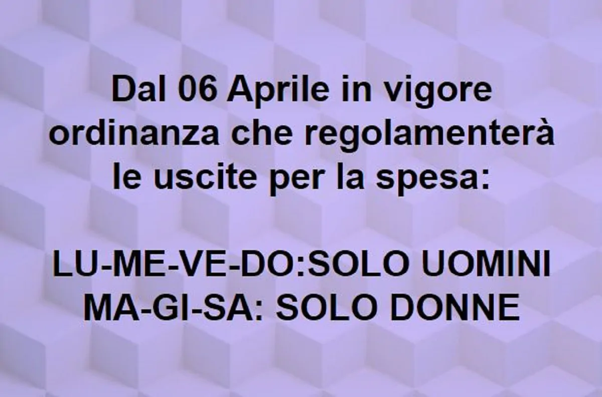 coronavirus a bergamo spesa divisa per genere