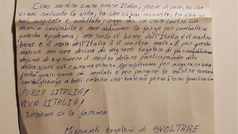 coronavirus donazione migranti