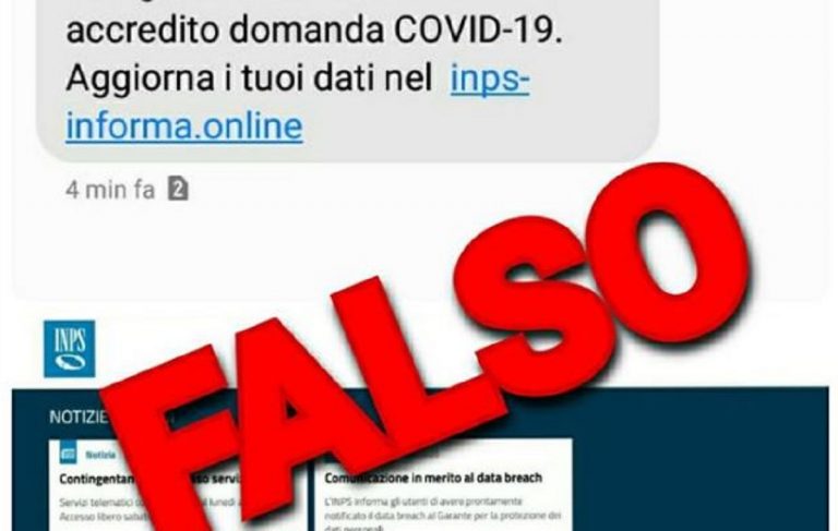 falso messaggio inps