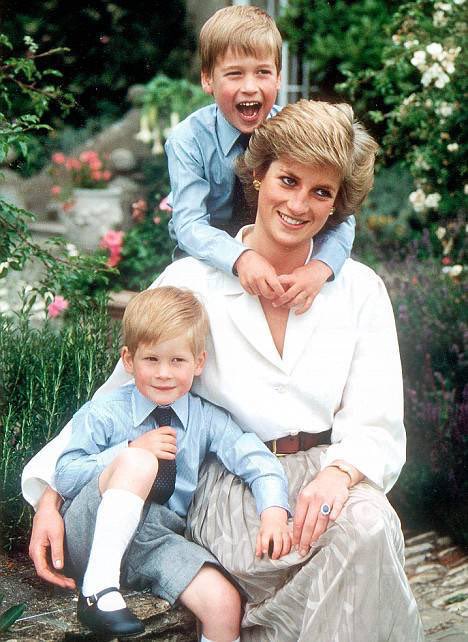 lady diana coi figli