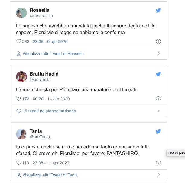 PierSilviorichieste