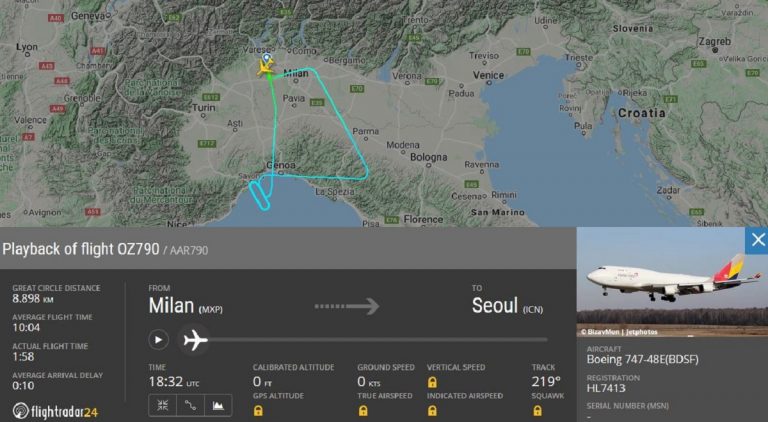 volo milano-seul