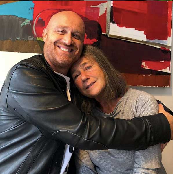 Rudy Zerbi con la mamma
