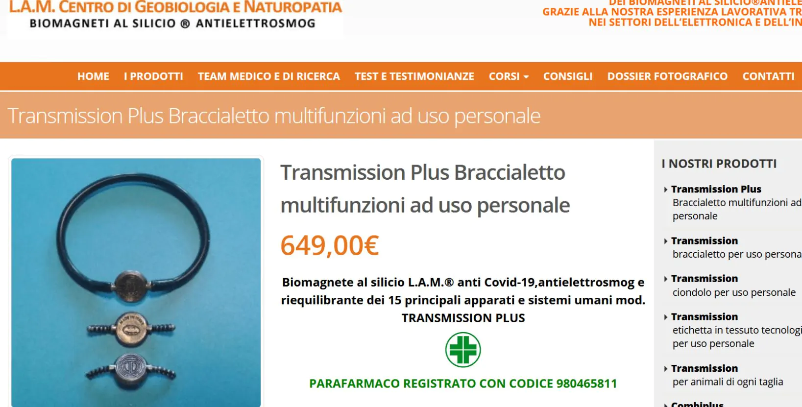 braccialetto anti coronavirus fake news