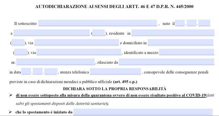 coronavirus-autocertificazione