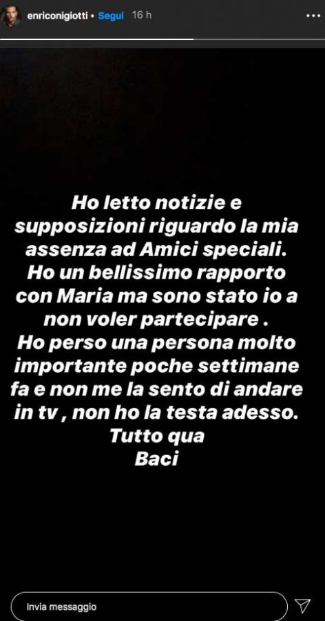 enrico nigiotti lutto