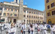 Protesta dei giovani medici a Roma