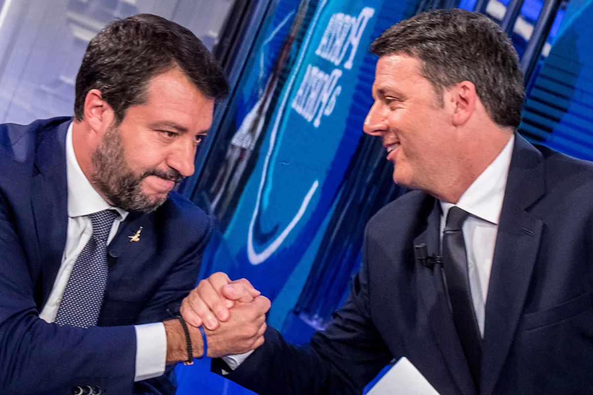 Renzi open arms salvini