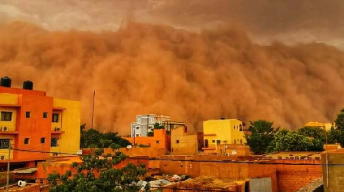 Tempesta di sabbia in Niger