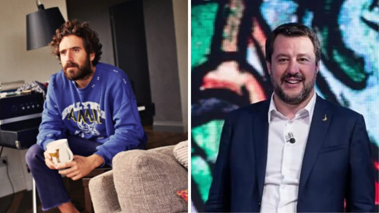 Tommaso Paradiso e Matteo Salvini