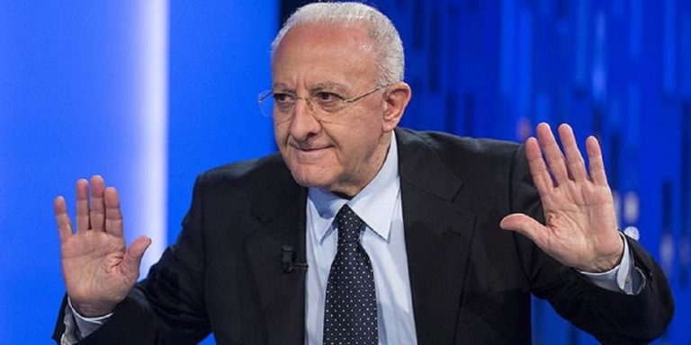 vincenzo de luca mascherina