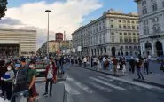 Assembramento alla stazione della metro Termini, 31 maggio 2020