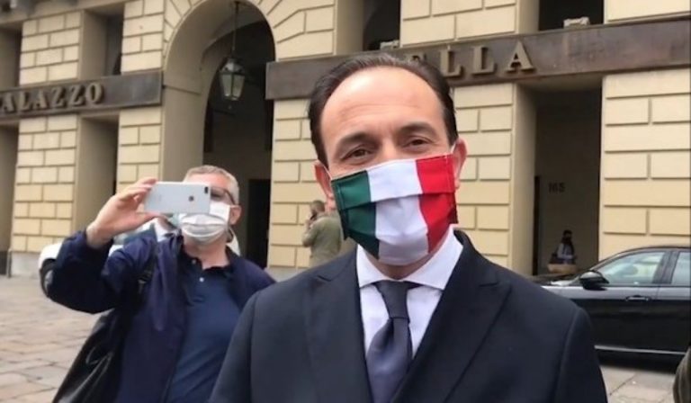 Il governatore della Regione Piemonte, Alberto Cirio