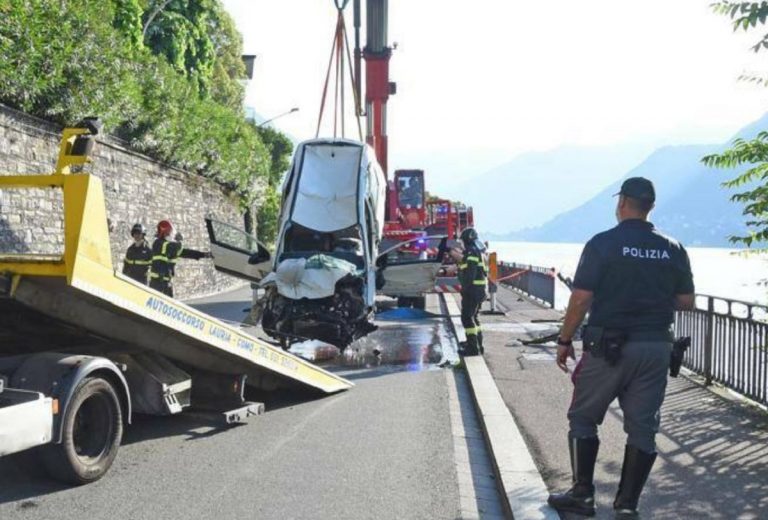 como incidente stradale cernobbio