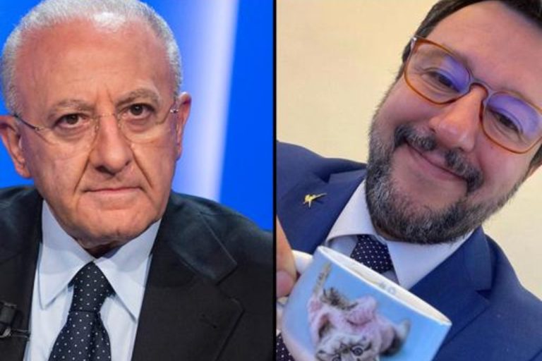 de luca risponde a salvini