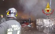 Vignate: incendio in un capannone