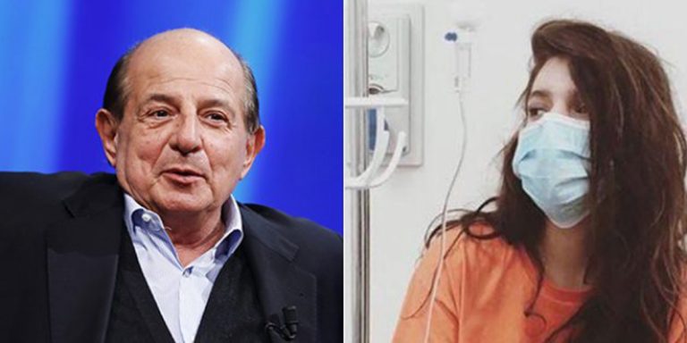 Giancarlo Magalli con la figlia Michela