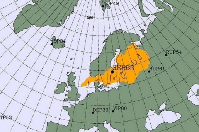 Radioattività europa picco