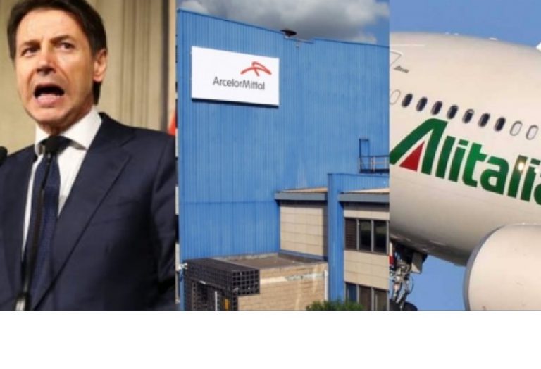 Vertice governo alitalia ex ilva