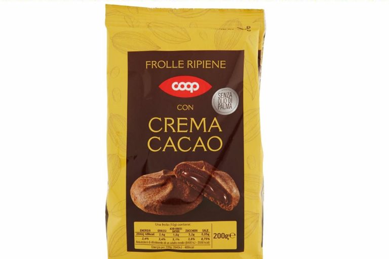 coop richiama frolle al cacao