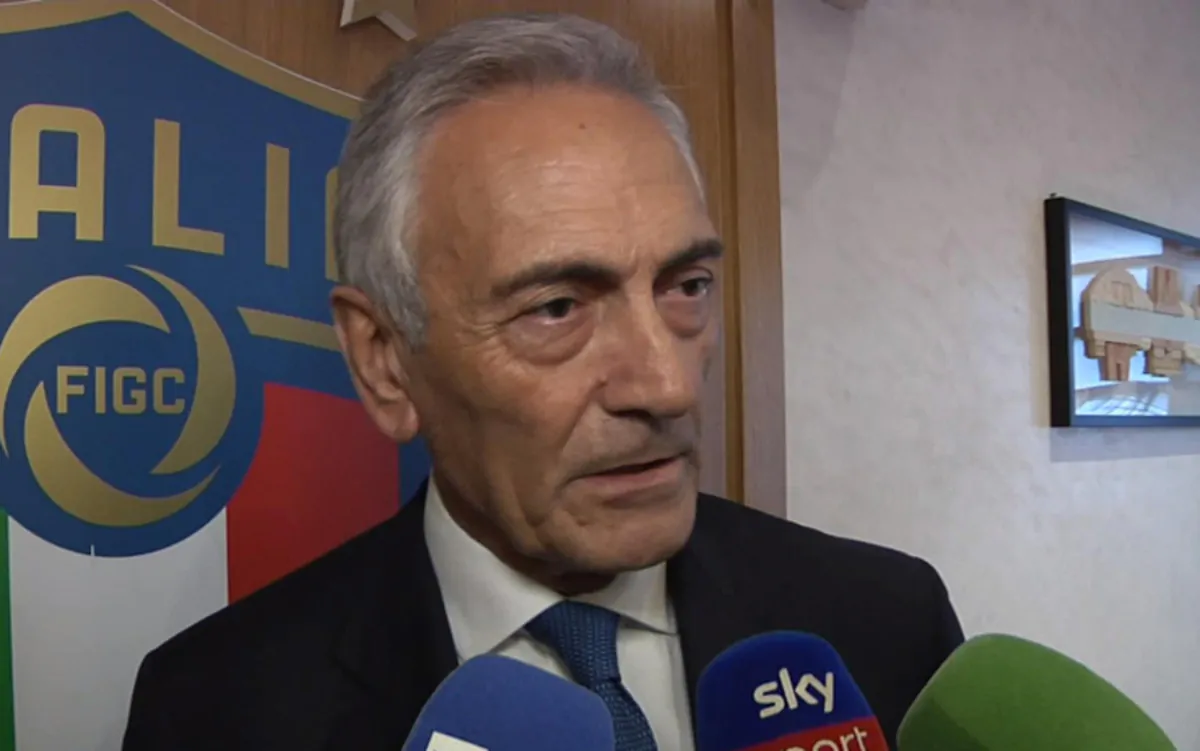 Il presidente della FiGC, Gabriele Gravina